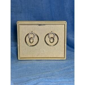 CHLOE + ISABEL crystal circle stud earrings - E515CLSG